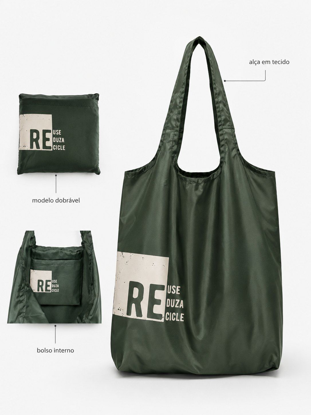 Bolsa nylon personalizada com logo