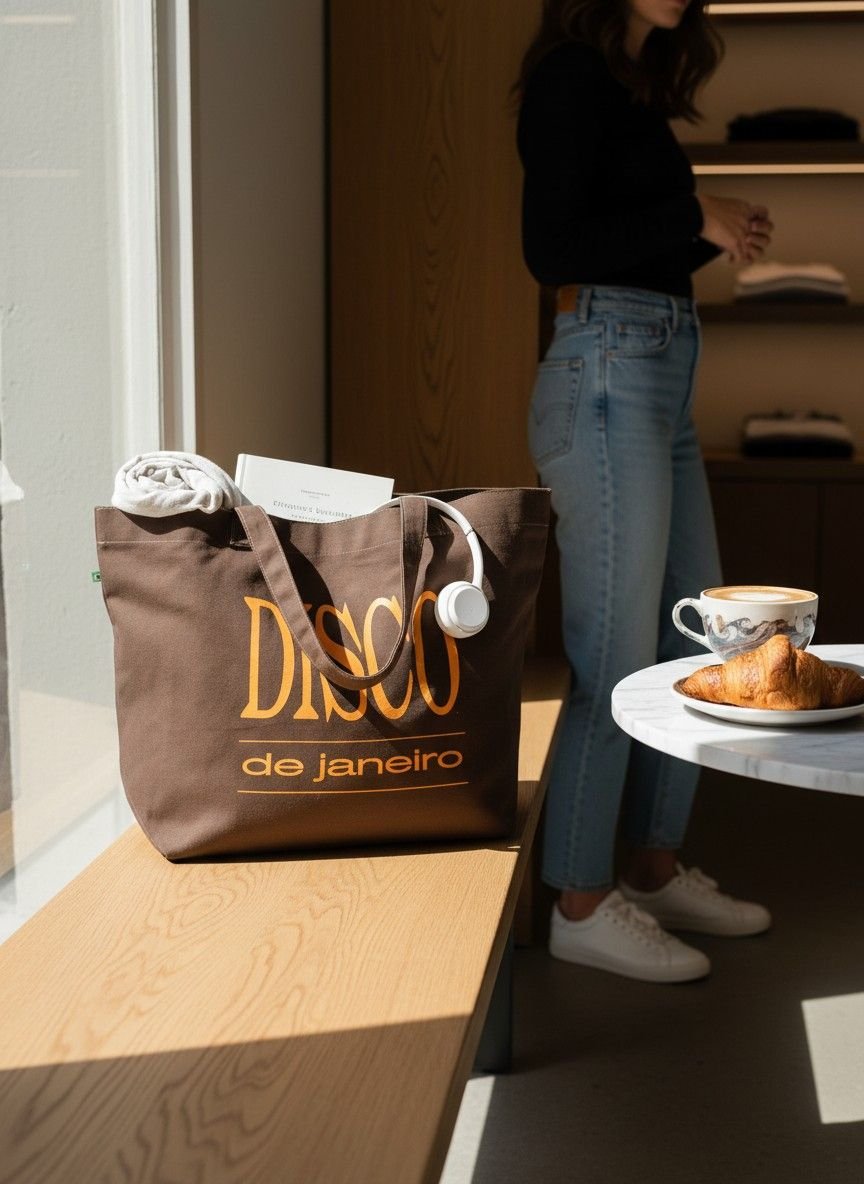 Bolsa lona de algod&atilde;o premium personalizada