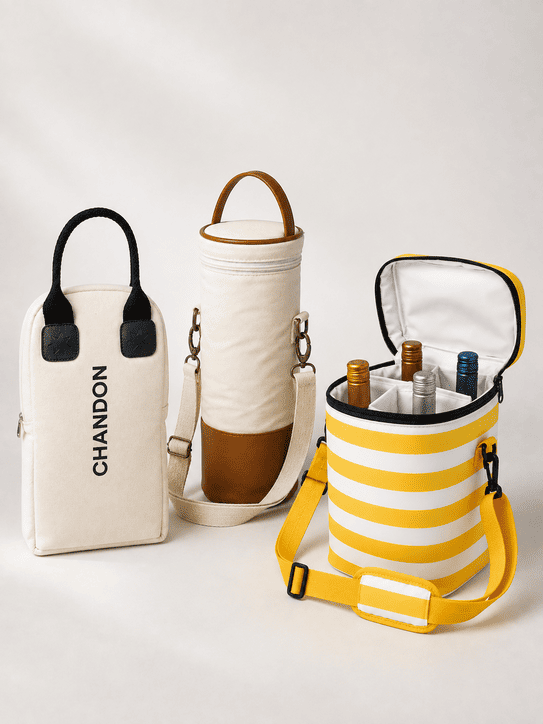 Bolsas t&eacute;rmicas e porta vinhos personalizados