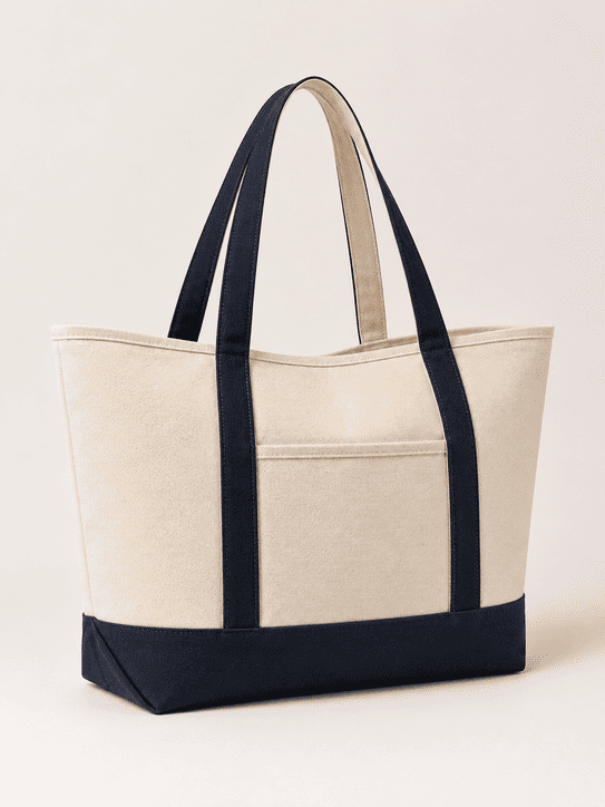 Detalhe das bolsas em lona de algod&atilde;o 580 g/m&sup2; com bolso frontal