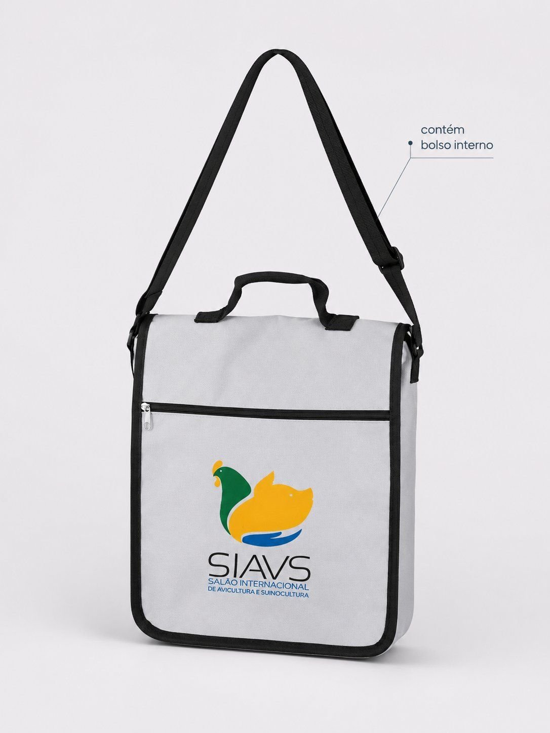 Bolsas grandes de algod&atilde;o personalizadas (Modelo Buriti)