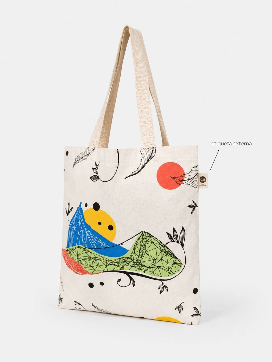 Ecobags de algod&atilde;o personalizadas (Modelo Marru&aacute;)
