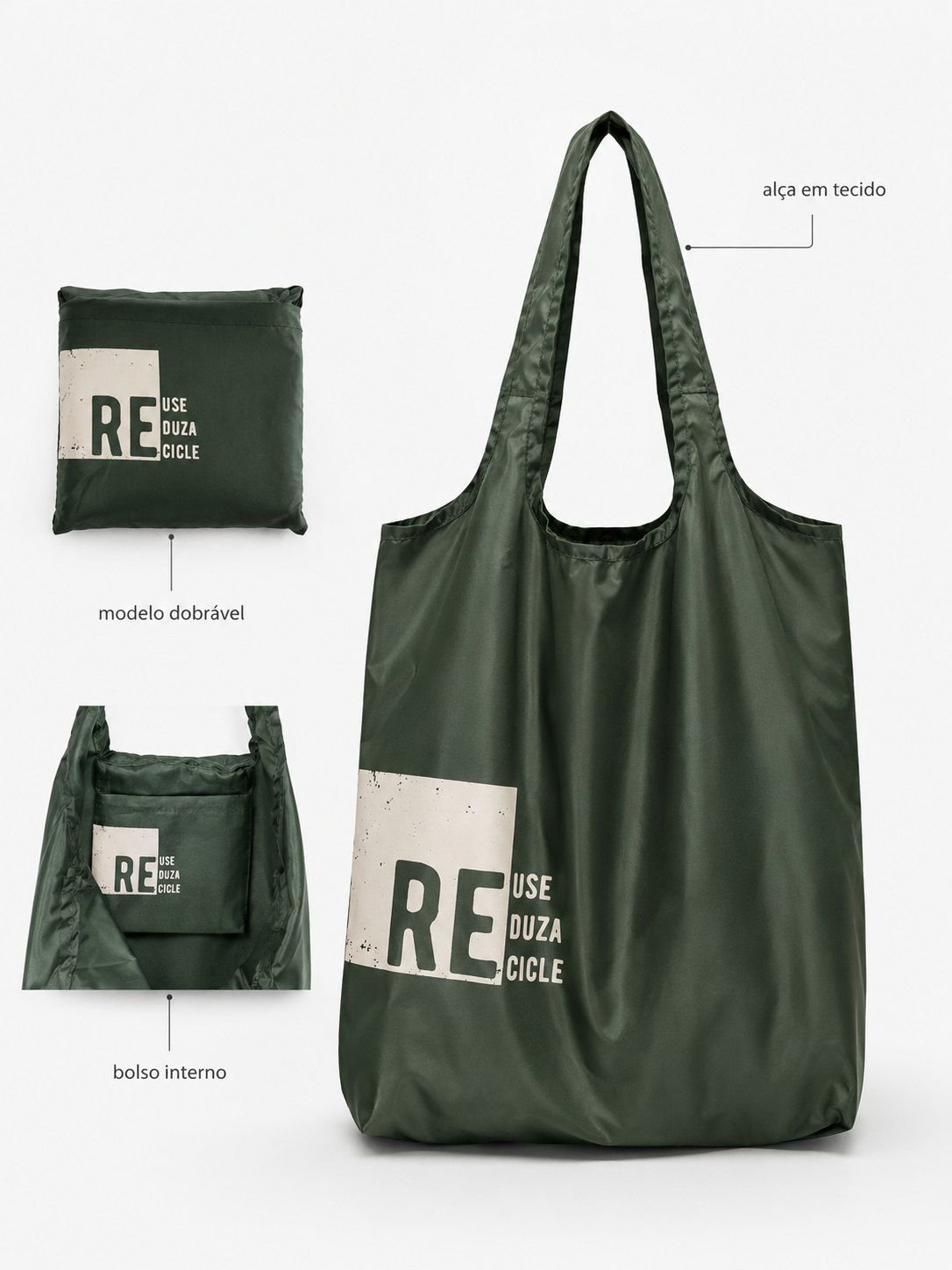 Bolsa nylon personalizada com logo