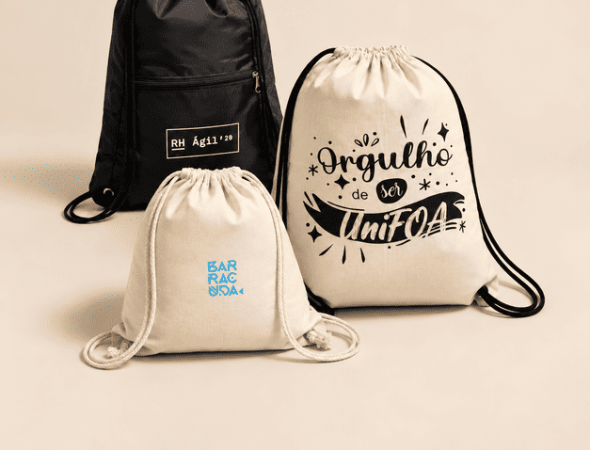 Sacochilas e mochilas personalizadas