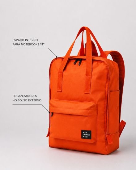 Mochila personalizada com logo