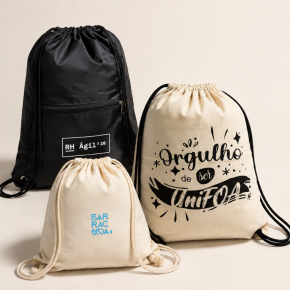 Sacochilas e mochilas personalizadas