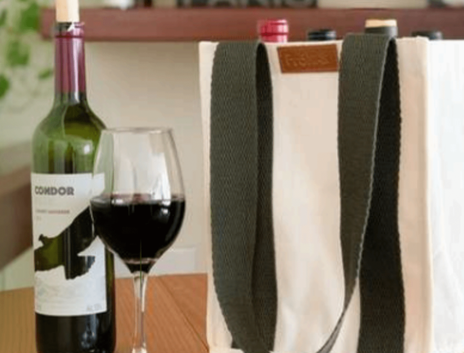 porta vinho de tecido