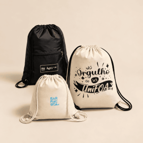 Sacochilas e mochilas personalizadas