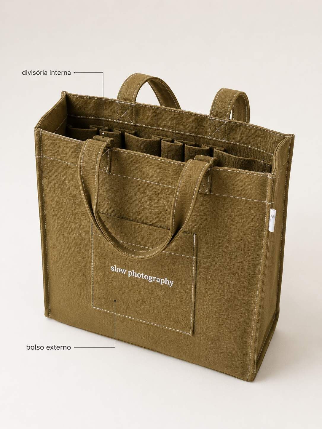 Bolsa lona de algod&atilde;o premium personalizada
