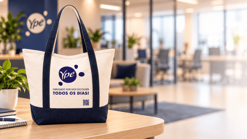 Detalhe das bolsas em lona de algod&atilde;o 580 g/m&sup2; com bolso frontal